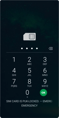 Key in a new four-digit PIN and press OK.
