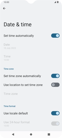 Press the Home key to return to the home screen.
