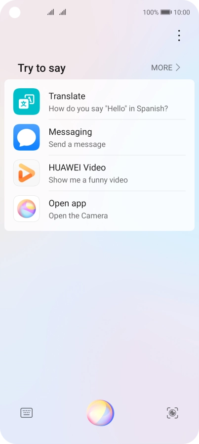 Slide your finger upwards starting from the bottom of the screen to return to the home screen.
