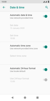 Press the Home key to return to the home screen.