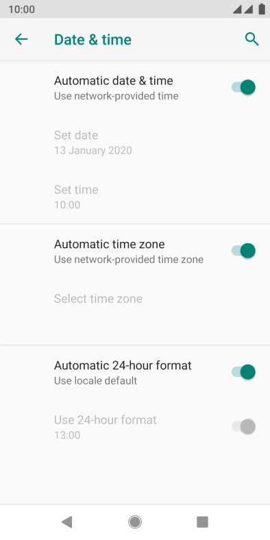 Press the Home key to return to the home screen.