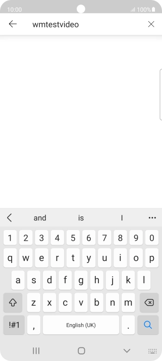 Key in the required search word and press the search icon.