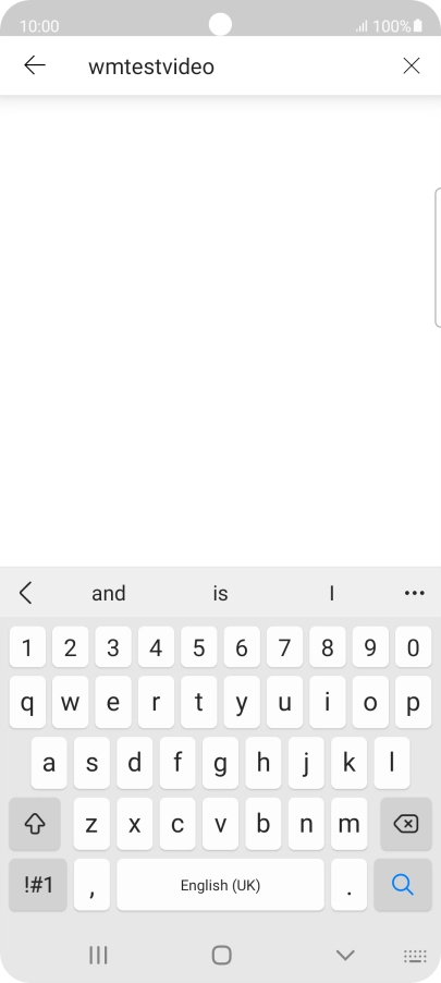 Key in the required search word and press the search icon.