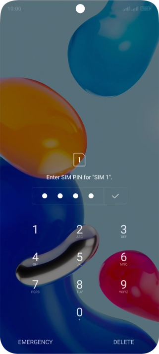 If you're asked to key in your PIN, do so and press the confirm icon.