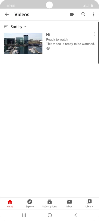 Press the search icon.