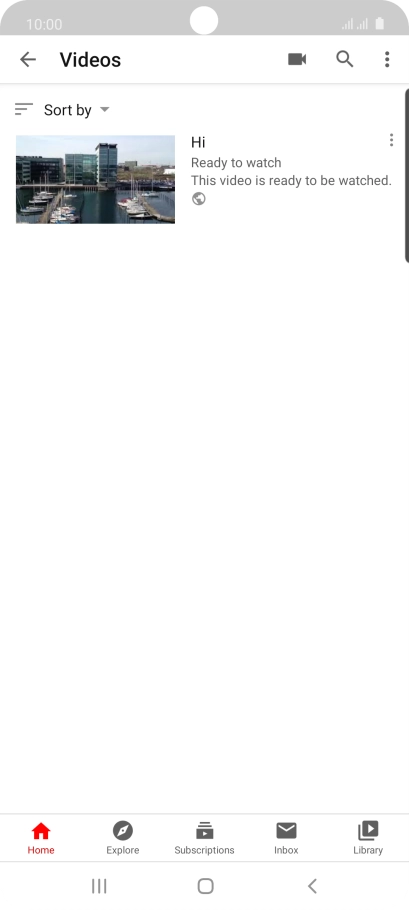 Press the search icon.
