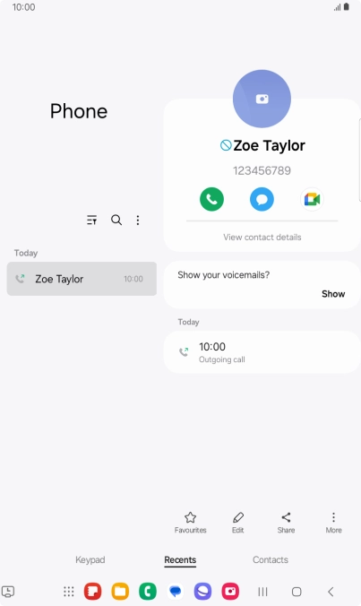 Press the Home key to return to the home screen.