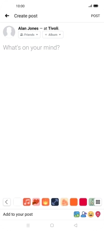Press the text input field.