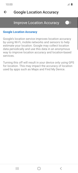 If you press the indicator next to 