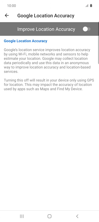 If you press the indicator next to 