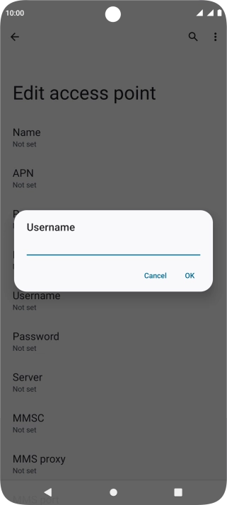 Key in wap and press OK.