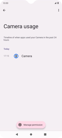 The total app activity for the selected phone function is displayed.