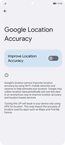 If you press the indicator next to 