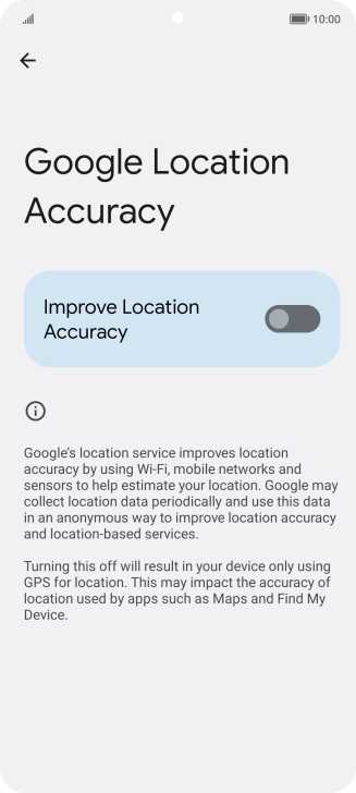 If you press the indicator next to 