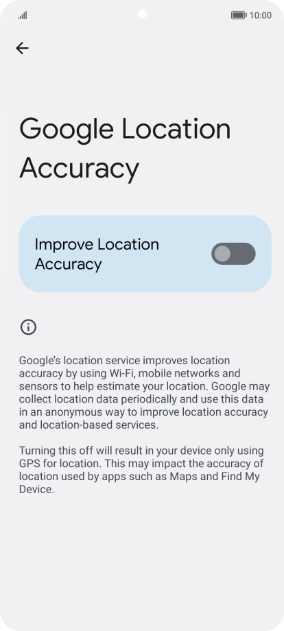 If you press the indicator next to 