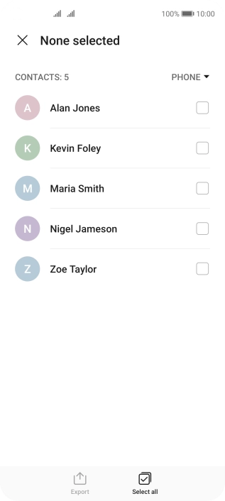 Press Select all.