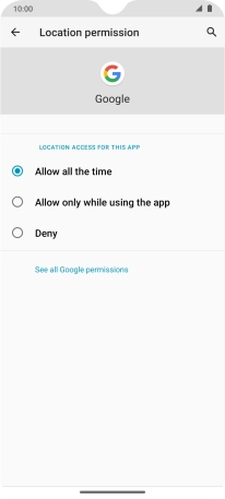 Press the required setting to turn the function on or off.