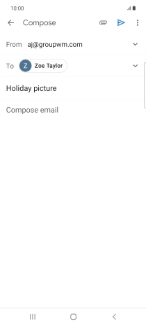 Press the text input field.