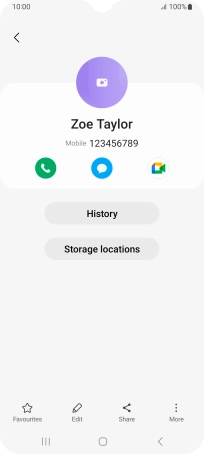 Press the Home key to return to the home screen.