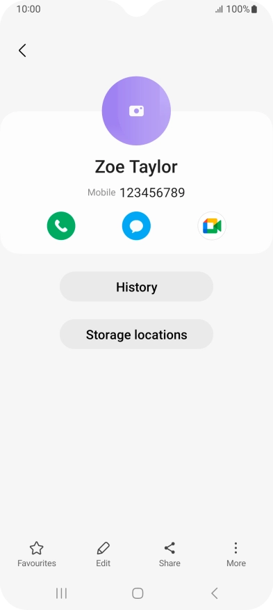 Press the Home key to return to the home screen.