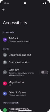 Press the required category below 