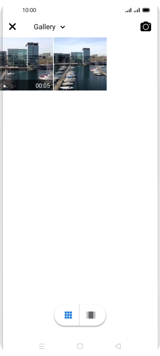 Press the required picture or video clip.