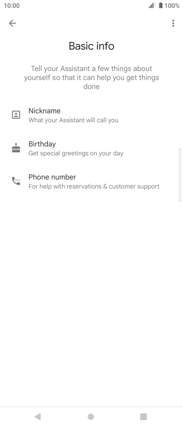 Press the Home key to return to the home screen.