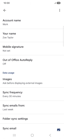 Press Account name and key in the required name.