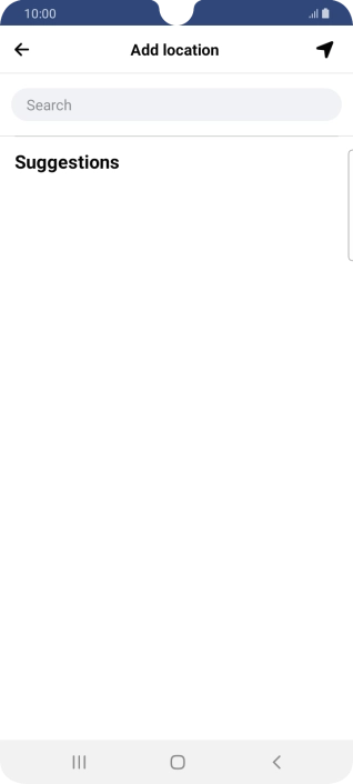 Press the search field and key in the required search word.