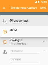 Select Phone contact.