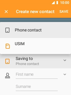 Select Phone contact.