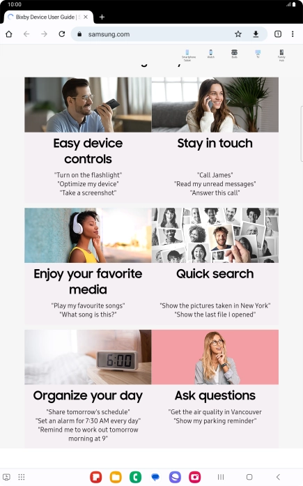 Press the Home key to return to the home screen.