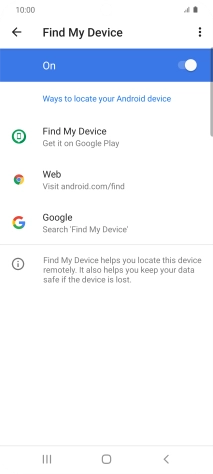 Press the Home key to return to the home screen.