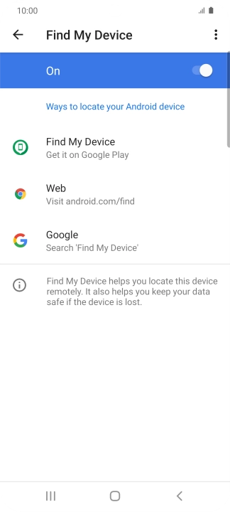 Press the Home key to return to the home screen.