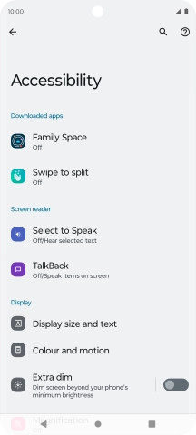 Press the required category below 