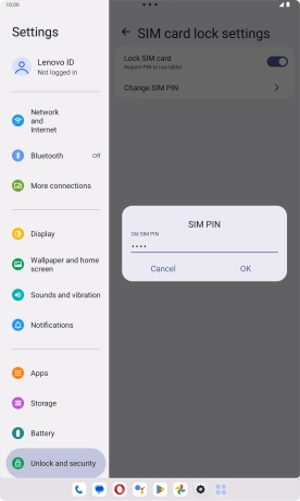 Key in your current PIN and press OK.