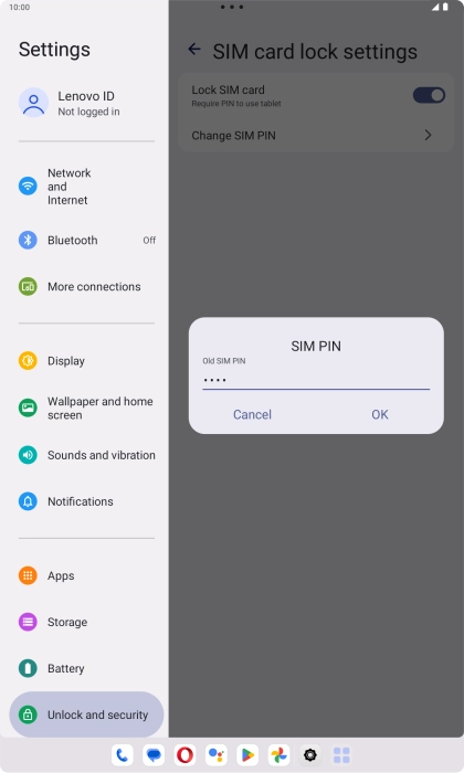 Key in your current PIN and press OK.