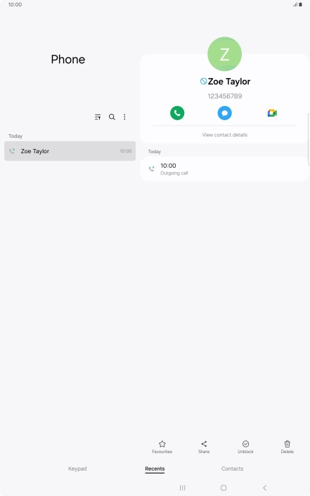 Press the Home key to return to the home screen.