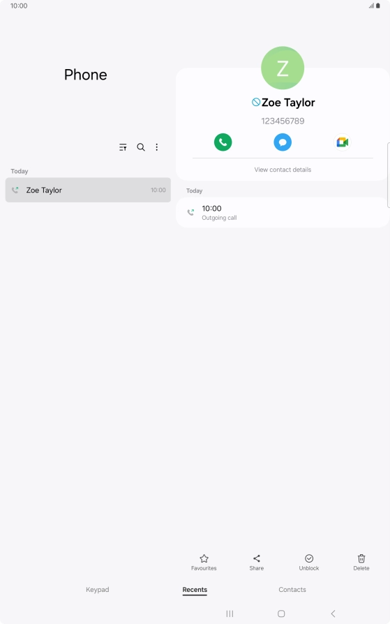Press the Home key to return to the home screen.