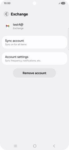 Press Account settings.