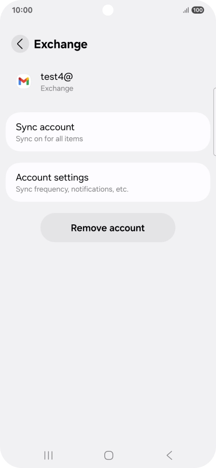 Press Account settings.