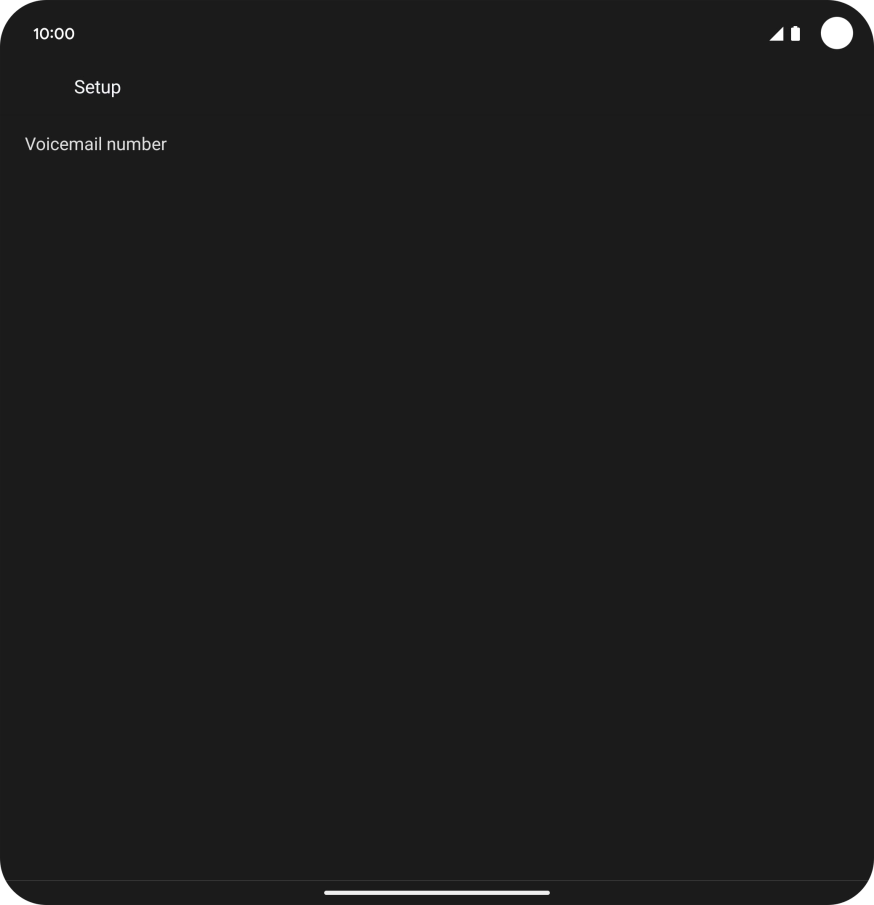 Press Voicemail number.
