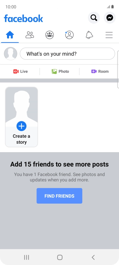 Press the text input field.