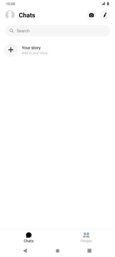 Press the new message icon.