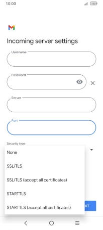 Press None.