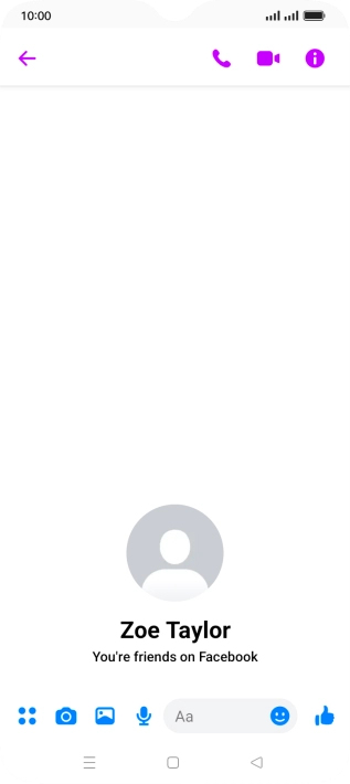 Press the text input field.