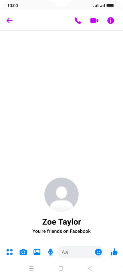 Press the text input field.