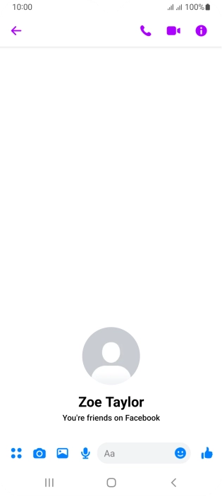 Press the text input field.