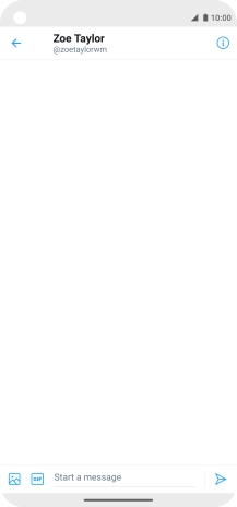 Press the text input field.