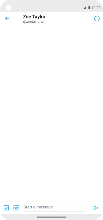 Press the text input field.